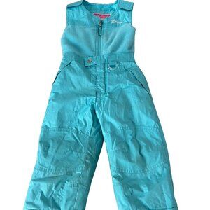Weatherproof Toddler Girls Light Blue Ski Bib size 3T